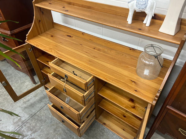Wood Glass Door Buffet 165507.