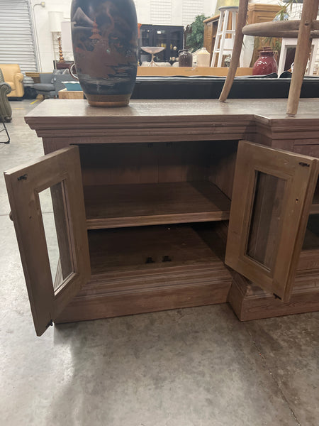 9’ Long Grey Console Cabinet 166454.