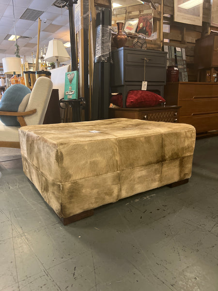 Animal Hide Ottoman 164757.