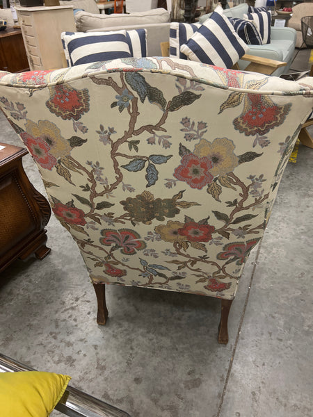 Floral Wingback Chair 153941.