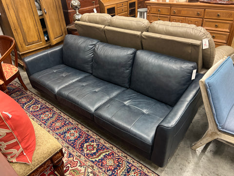Blue Leather Sofia Sofa 165694.