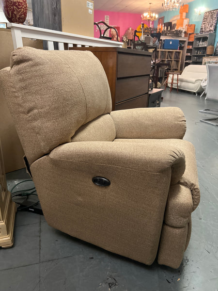 Tan Electric Recliner 165697.