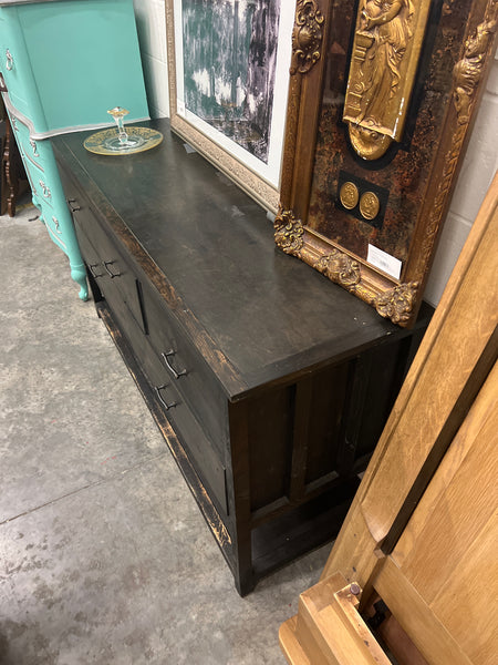 Rustic 6 Drawer Buffet- Black 170024.