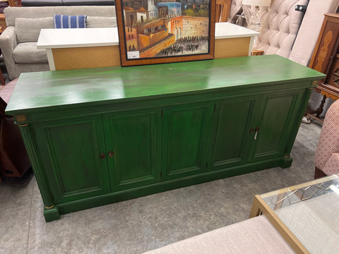 Vintage Green Buffet Cabinet 156947.