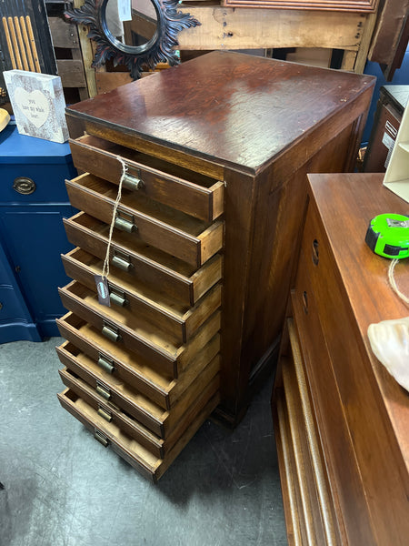 Large Wood Flat File Cabinet 156485.