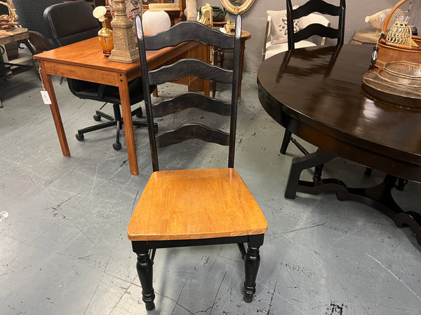 Set of 4 Wood Dining Chairs - Black 153914. (chairs+table set price $599