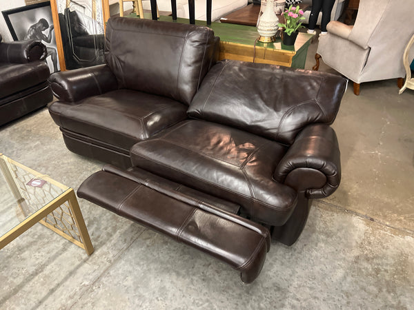 Reclining Double Loveseat Leather 157063.