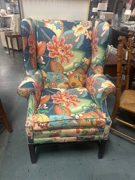 Custom Wingback Floral Chair 166000.