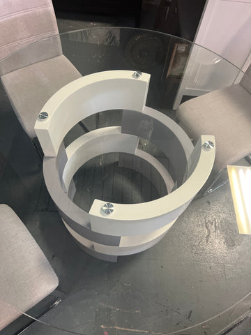 Glass Dining Table w/ 4 Chairs 163957.
