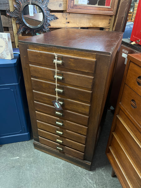 Large Wood Flat File Cabinet 156485.