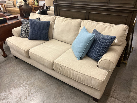 Contemporary Beige Microfiber Sofa 153755.