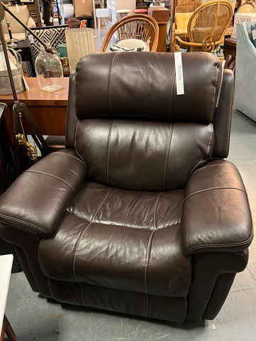 Brown Power Leather Recliner 143060.