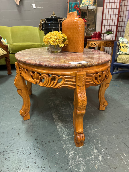 Pink Marble Top Coffee Table 152053.