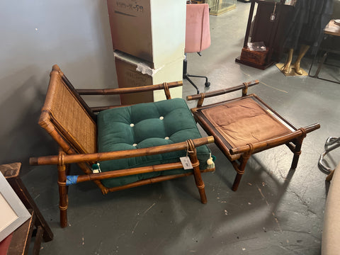 Ficks Reed Rattan Chair MCM 1950’s 167938.