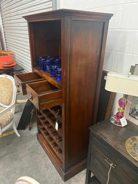 Tall Wood Bar Shelf 170155.