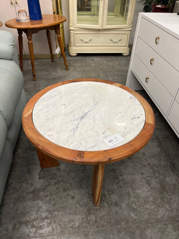 Teak Marble Top Table 160714.