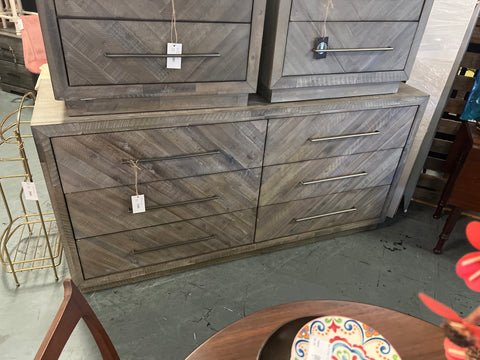 Grey Wood Dresser 167028.
