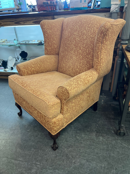 Salmon Coral Wingback Chair 155967.