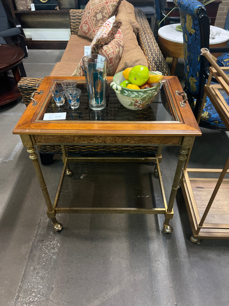 Glass Bar Cart 163711.