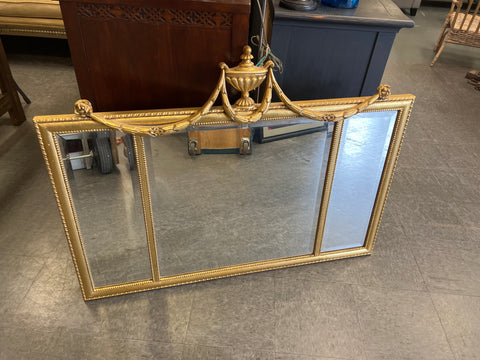 Ethan Allen 3 Panel Gold Mirror 150047.