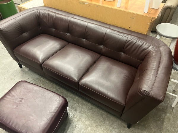Chocolate Brown Leather Sofa 165874.