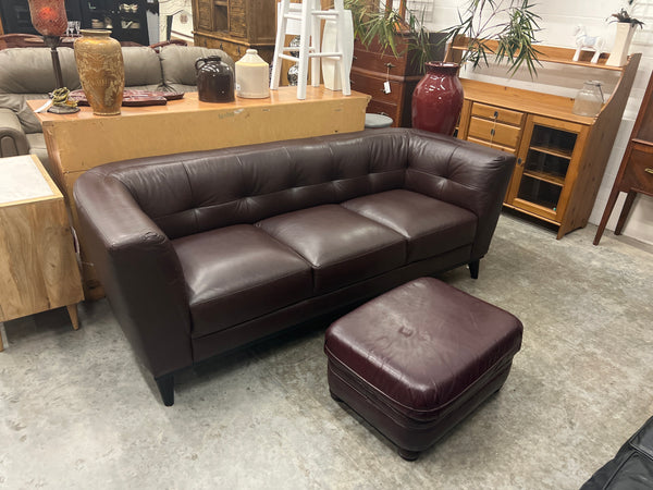 Chocolate Brown Leather Sofa 165874.