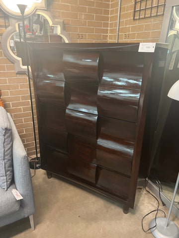 Modern Dark Wood Chest of Drawers Magnussen 167382.