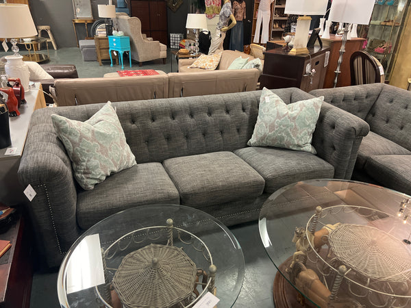 Gray Tufted Sofa (2 available) 165480.