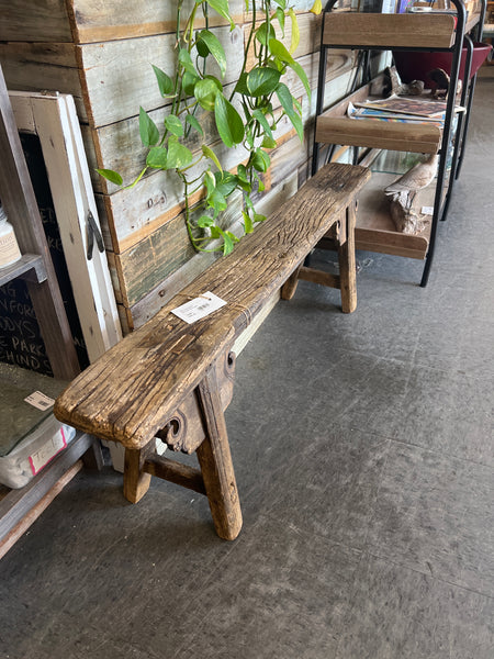Antique Bench - Elm Wood 164867.