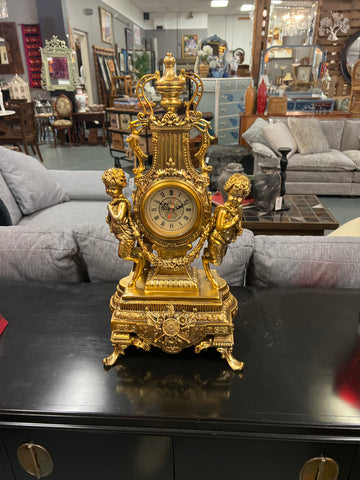 Gold Cherub Clock 156316.