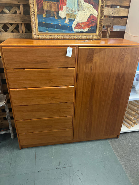 MCM-Danish Modern Teak Armoire 168111.