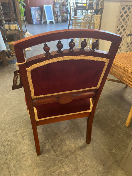 Antique Velvet Side Chair 154115.