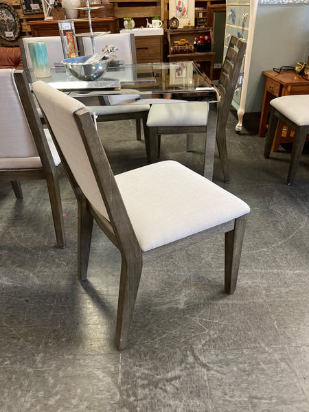 Grey Wash Fabrix Chairs Set 4 152369.