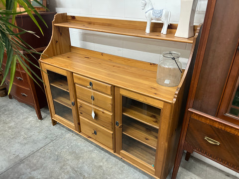 Wood Glass Door Buffet 165507.
