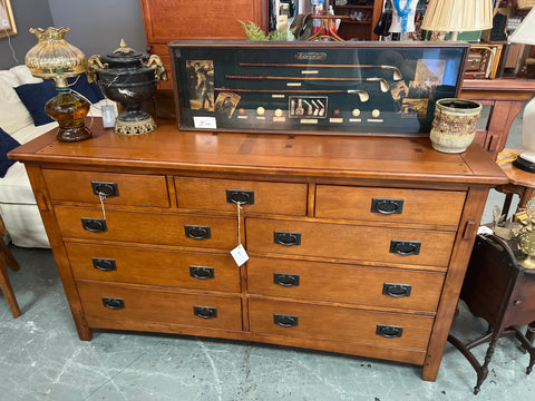 Mission Style Dresser w/ mirror 153157.