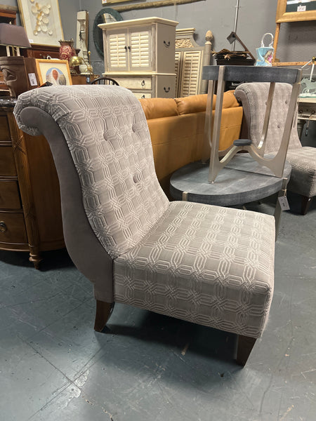 Grey Armless Evangelina Chair (2 available) 167537.