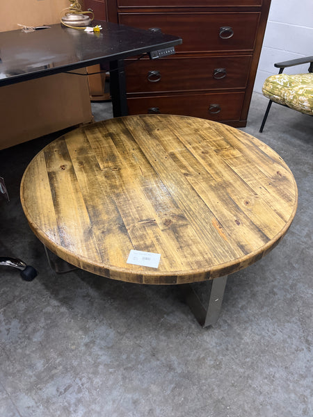 Rustic Round Coffee Table 164916.