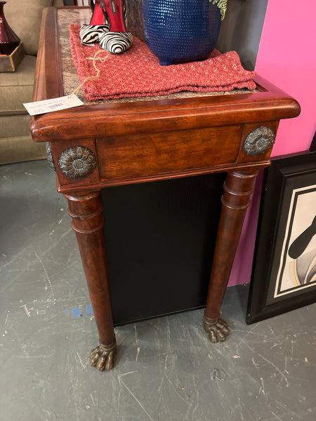 Marble Top Claw foot sofa table 151455.