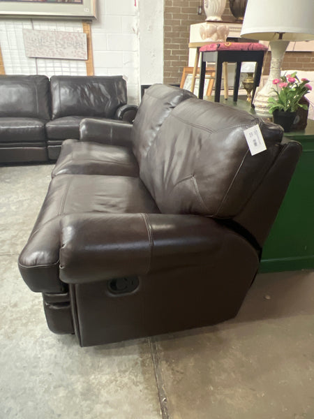 Reclining Double Loveseat Leather 157063.