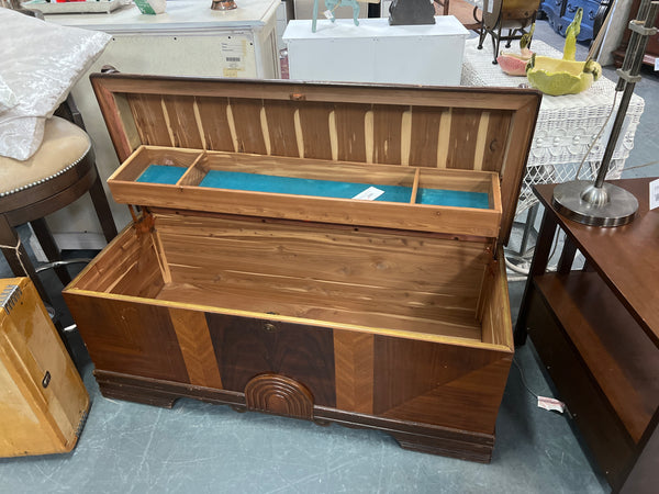 1930s Art Deco Cedar Trunk 155442.