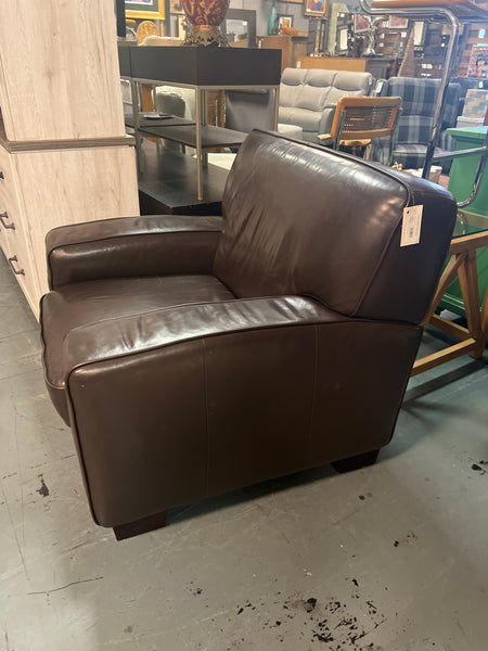 Brown Leather Club Chair 167651.