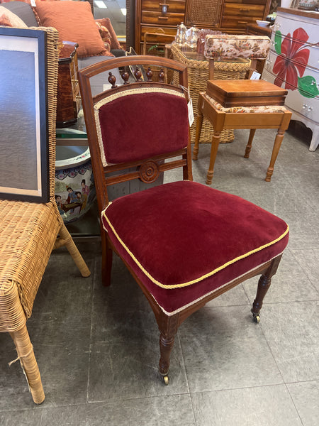 Antique Velvet Side Chair 154115.