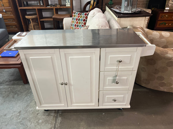 White Kitchen Island 165368.