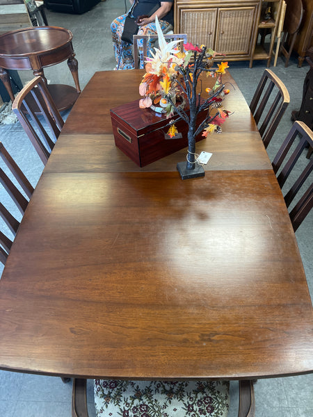 Broyhill Brazilia MCM Chairs Set 6 - 4 Side, 2 Captain 152441.