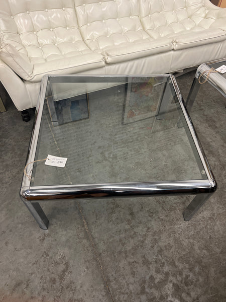 Chrome Base Glass Coffee Table 153005.