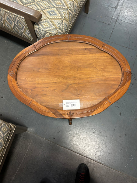 Antique Side Table w/ Glass 177275.