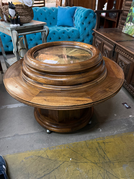 Glass Top Clock Table 153579.