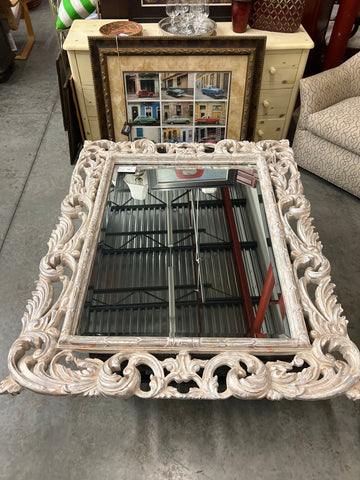 Large Shabby Chic White Mirror 156953.