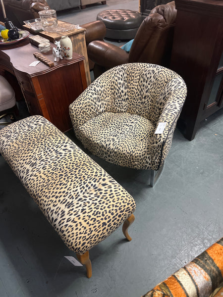MCM Animal Print Chair 163358.