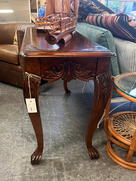 Sofa Table Carved Wood 141266.